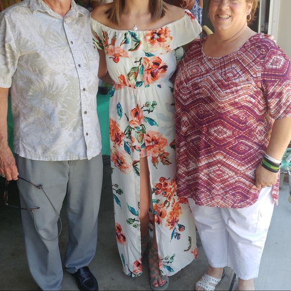 White floral maxi romper - Picture 1 of 4